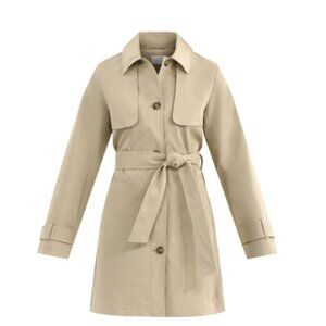 Time and Tru Women's Belted Trench Coat – Midweight, Size S (4–6)